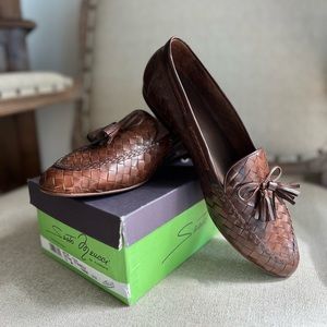 Sesto Meucci Neda Dark Tan Leather Loafer